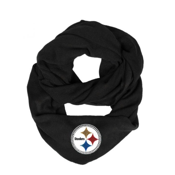 Pittsburgh Steelers Black Infinite Scarf - Picture 1 of 5